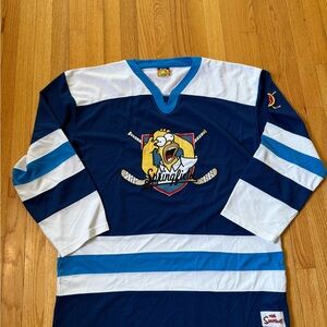 Vintage Simpsons collector hockey jersey Homer Simpson Springfield Size XL mens